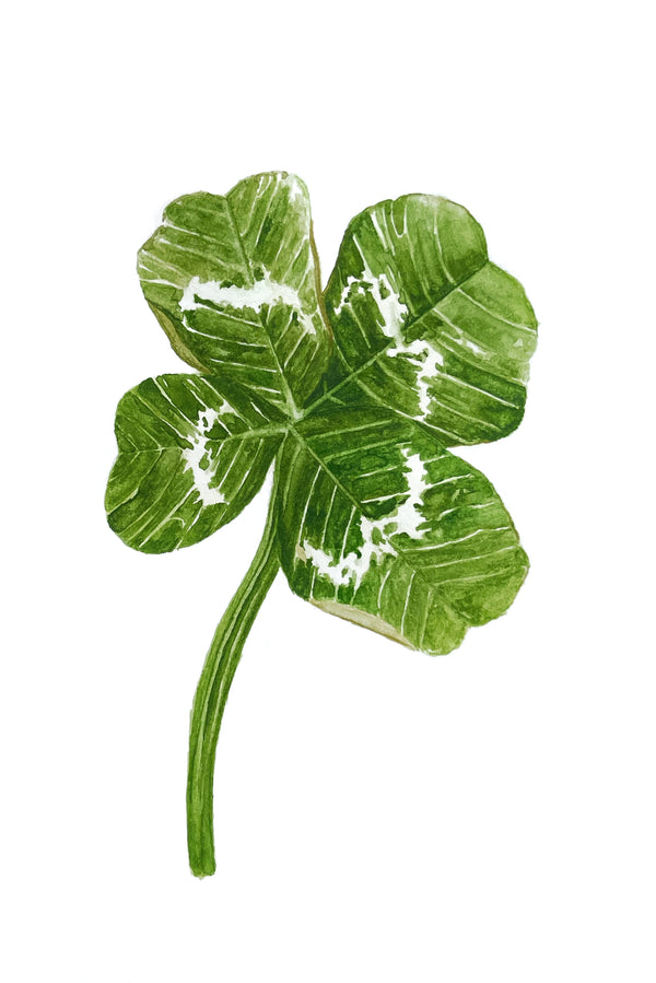 Lucky Clover - Watercolor Postcard | Reconnect Club Artwork