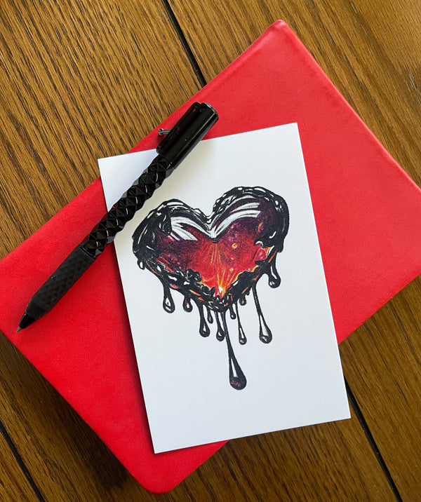 Bleeding Heart- Watercolor Postcard | Reconnect Club Artwork
