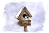 Winter Chickadee - Watercolor Postcard | Reconnect Club Artwork