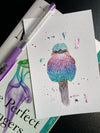Lilac Breasted Roller - Watercolor Postcard | Reconnect Club Artwork