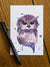 Speckled Owl - Watercolor Postcard | Reconnect Club Artwork