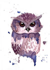 Speckled Owl - Watercolor Postcard | Reconnect Club Artwork