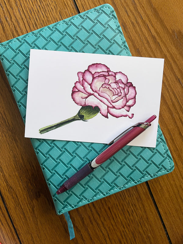 Carnation - Watercolor Postcard | Reconnect Club Artwork