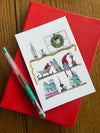 Christmas Decor - Watercolor Postcard | Reconnect Club Artwork
