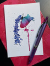 Dripping Butterfly - Watercolor Postcard | Reconnect Club Artwork