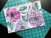 Splashed Flowers - Watercolor & Ink Postcard | Reconnect Club Artwork
