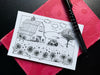 Farm Scene - Ink Postcard | Reconnect Club Artwork