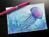 Jellyfish - Watercolor Postcard | Reconnect Club Artwork