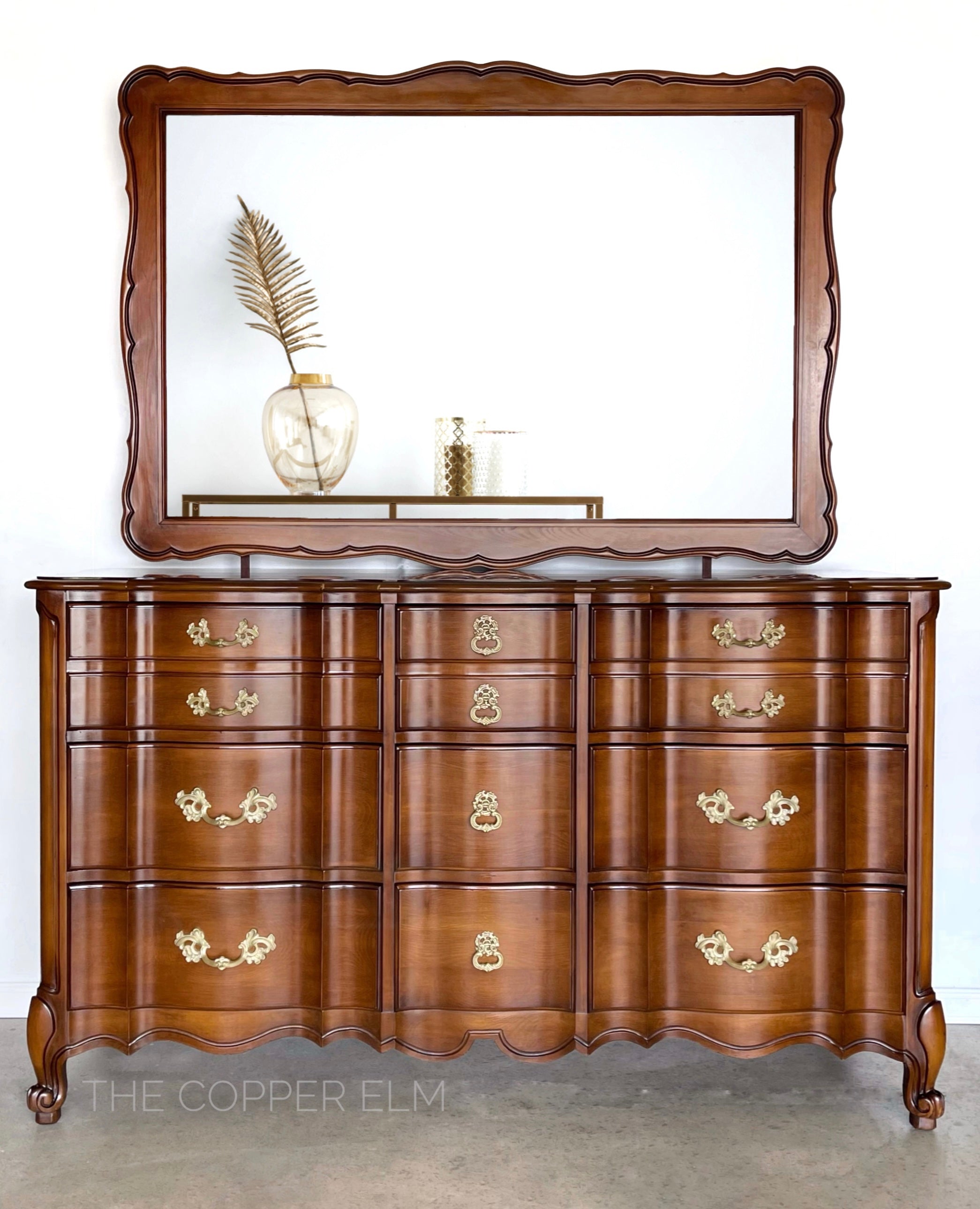 Vintage White Furniture Company French Provincial Style Dresser with M – The Copper Elm